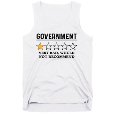 Government One Star Very Bad Would Not Recommend Shirt Funny Government One Star Tank Top