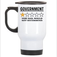 Government One Star Very Bad Would Not Recommend Shirt Funny Government One Star Stainless Steel Travel Mug