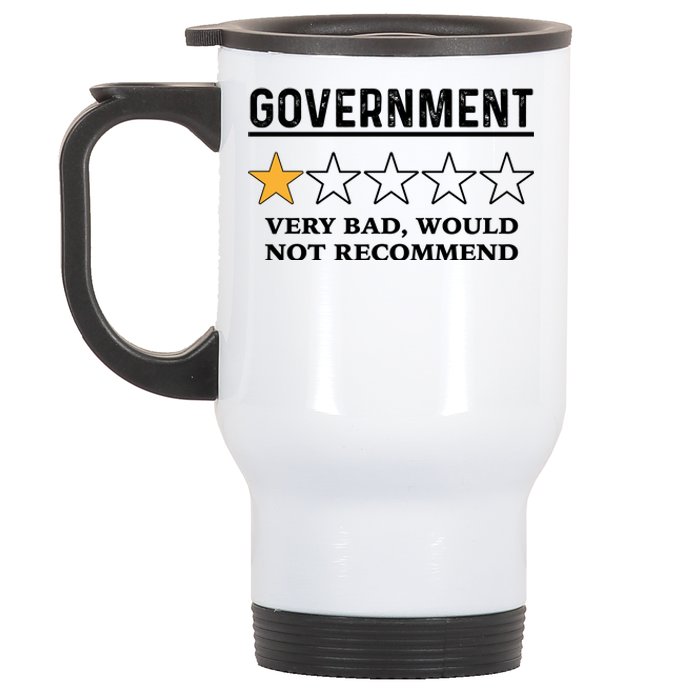 Government One Star Very Bad Would Not Recommend Shirt Funny Government One Star Stainless Steel Travel Mug