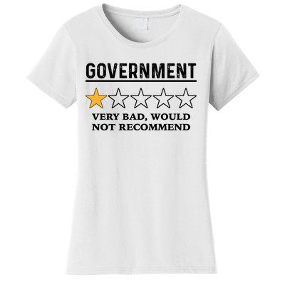 Government One Star Very Bad Would Not Recommend Shirt Funny Government One Star Women's T-Shirt