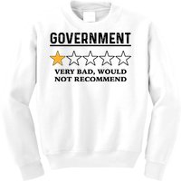 Government One Star Very Bad Would Not Recommend Shirt Funny Government One Star Kids Sweatshirt