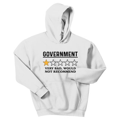 Government One Star Very Bad Would Not Recommend Shirt Funny Government One Star Kids Hoodie