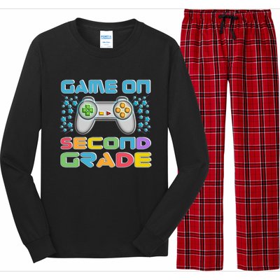 Game On Second Grade Gamers Back To School Gift Long Sleeve Pajama Set