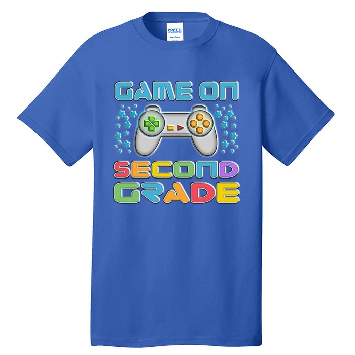 Game On Second Grade Gamers Back To School Gift Tall T-Shirt