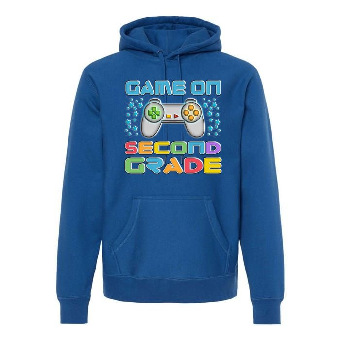 Game On Second Grade Gamers Back To School Gift Premium Hoodie