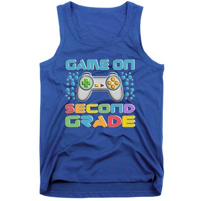 Game On Second Grade Gamers Back To School Gift Tank Top