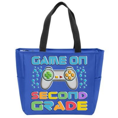 Game On Second Grade Gamers Back To School Gift Zip Tote Bag