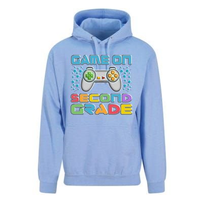 Game On Second Grade Gamers Back To School Gift Unisex Surf Hoodie