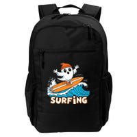 Ghost On Surfboard Funny Surfer Boy Halloween Costume Daily Commute Backpack