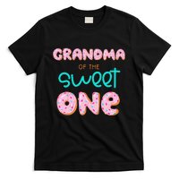 Grandma of Sweet One First Birthday Matching Family Donut T-Shirt