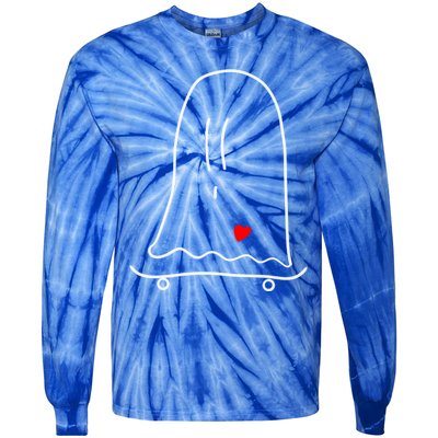 Ghost On Skateboard: Hauntingly Rad Adventures Gift Tie-Dye Long Sleeve Shirt