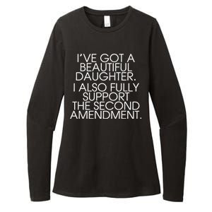 Got A Beautiful Daughter Support The Second Amendment Womens CVC Long Sleeve Shirt