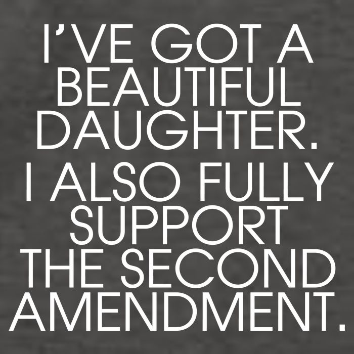 Got A Beautiful Daughter Support The Second Amendment Vector Backpack
