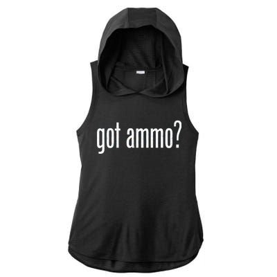 Got Ammo? Ladies PosiCharge Tri-Blend Wicking Draft Hoodie Tank