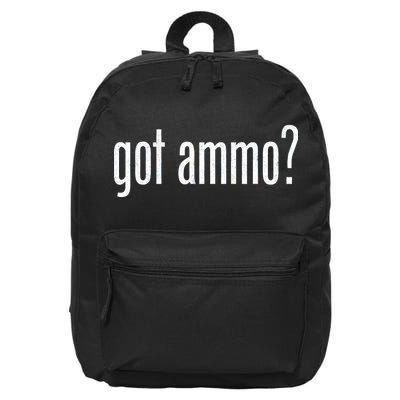 Got Ammo? 16 in Basic Backpack