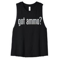 Got Ammo? Women's Racerback Cropped Tank