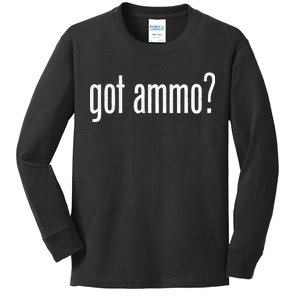 Got Ammo? Kids Long Sleeve Shirt