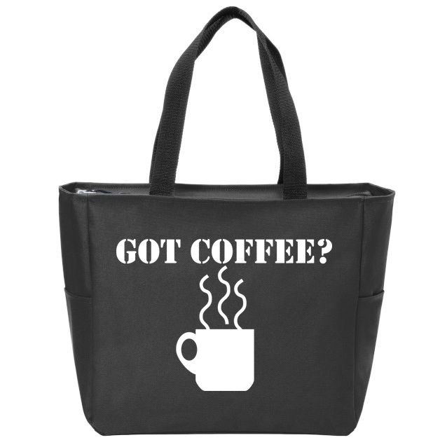 Got Coffee? Zip Tote Bag