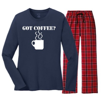 Got Coffee? Women's Long Sleeve Flannel Pajama Set 