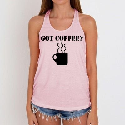 Got Coffee? Women's Knotted Racerback Tank