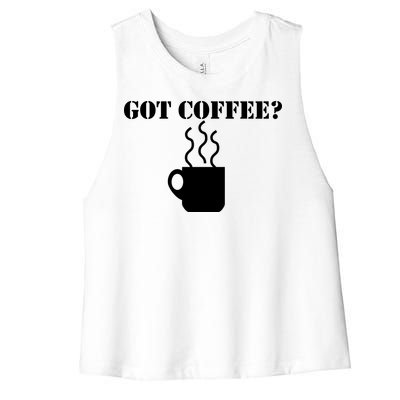 Got Coffee? Women's Racerback Cropped Tank