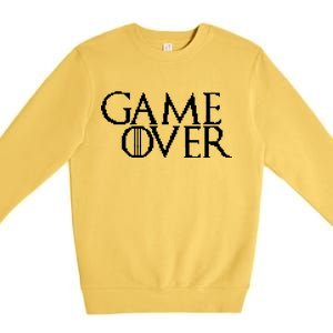 GOT Game Over Pixel  Premium Crewneck Sweatshirt