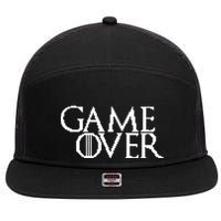GOT Game Over Pixel  7 Panel Mesh Trucker Snapback Hat