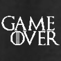 GOT Game Over Pixel  7 Panel Mesh Trucker Snapback Hat