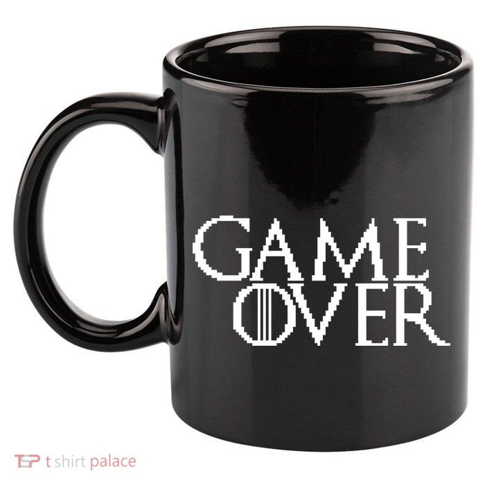 GOT Game Over Pixel  11oz C Handle Ceramic Mug