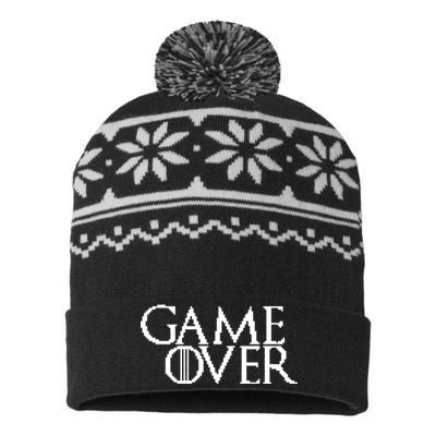 GOT Game Over Pixel  USA-Made Snowflake Beanie