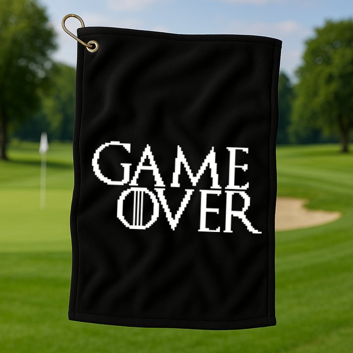 GOT Game Over Pixel  Golf Towel