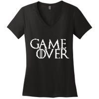 GOT Game Over Pixel  Women's V-Neck T-Shirt