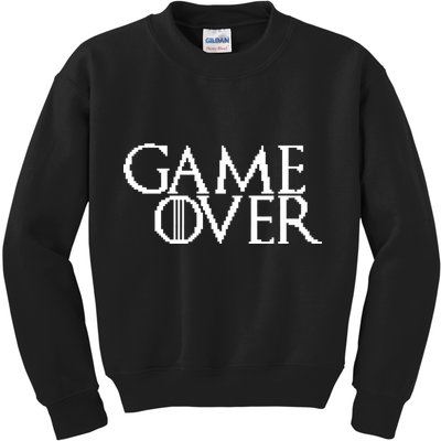 GOT Game Over Pixel  Kids Sweatshirt