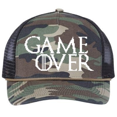 GOT Game Over Pixel  Retro Rope Trucker Hat Cap