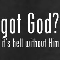 Got God It's Hell Without Him 7 Panel Mesh Trucker Snapback Hat