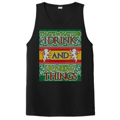 GOT I Drink and I Know Things Ugly Christmas PosiCharge Competitor Tank