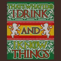 GOT I Drink and I Know Things Ugly Christmas Cooling Performance Crew T-Shirt