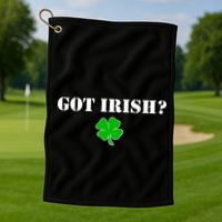 Got Irish? Cloverleaf Golf Towel