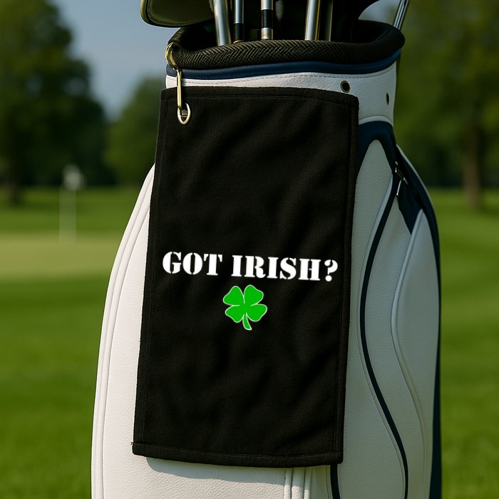 Got Irish? Cloverleaf Golf Towel