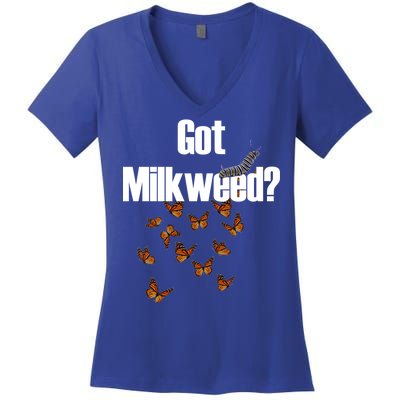 Got Milkweed? Women's V-Neck T-Shirt