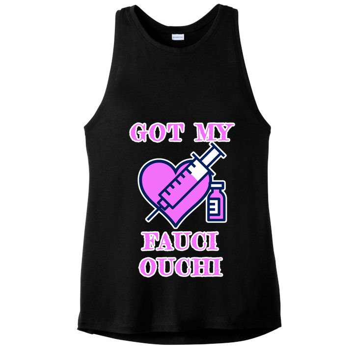 Got My Fauci Ouchi Vaccine Shot Vaccinated Ladies PosiCharge Tri-Blend Wicking Tank