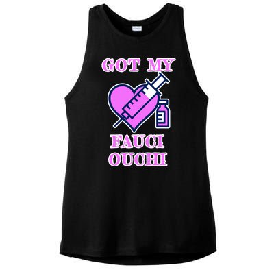 Got My Fauci Ouchi Vaccine Shot Vaccinated Ladies PosiCharge Tri-Blend Wicking Tank