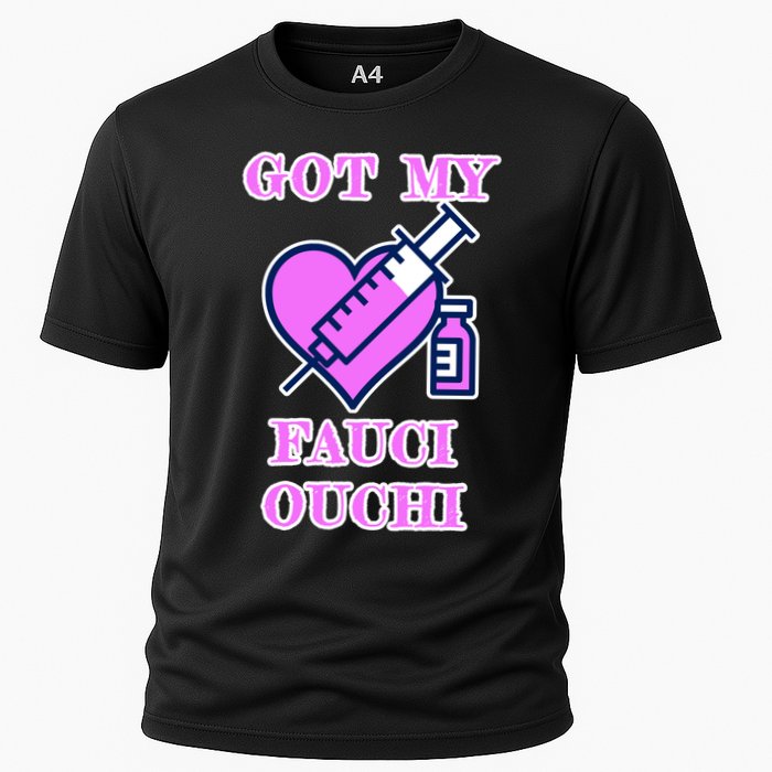 Got My Fauci Ouchi Vaccine Shot Vaccinated Cooling Performance Crew T-Shirt
