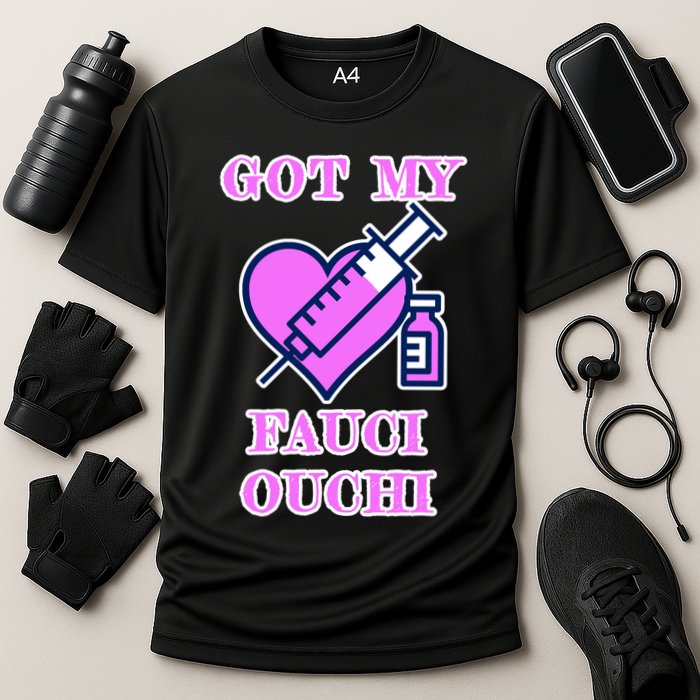 Got My Fauci Ouchi Vaccine Shot Vaccinated Cooling Performance Crew T-Shirt
