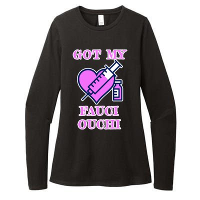 Got My Fauci Ouchi Vaccine Shot Vaccinated Womens CVC Long Sleeve Shirt