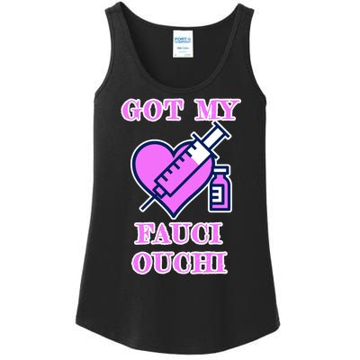 Got My Fauci Ouchi Vaccine Shot Vaccinated Ladies Essential Tank