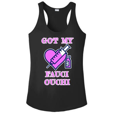 Got My Fauci Ouchi Vaccine Shot Vaccinated Ladies PosiCharge Competitor Racerback Tank