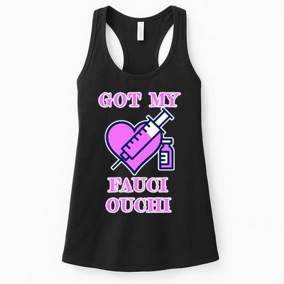 Got My Fauci Ouchi Vaccine Shot Vaccinated Womens Tank Top