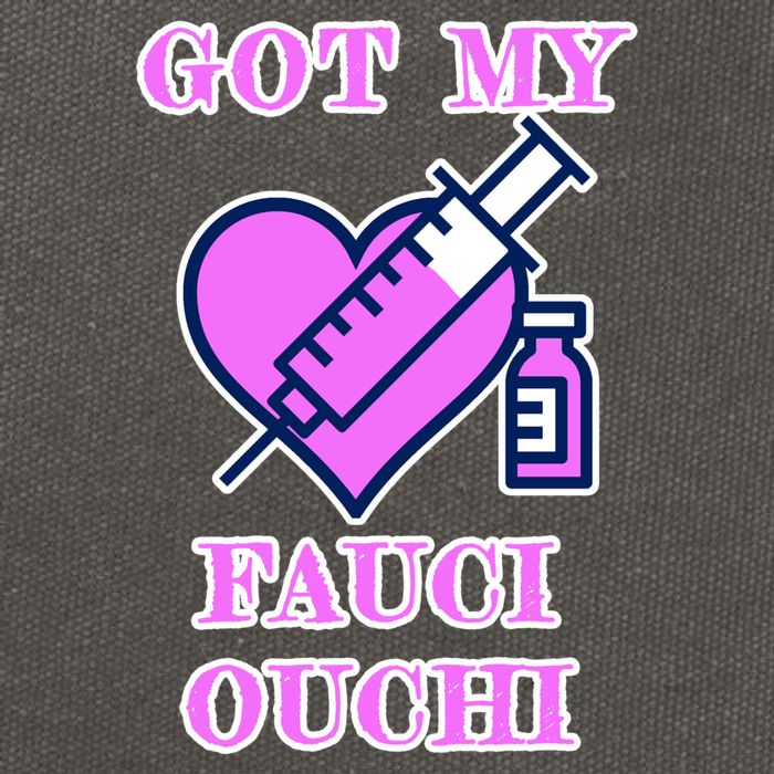 Got My Fauci Ouchi Vaccine Shot Vaccinated Cotton Canvas Backpack