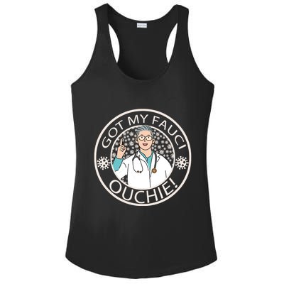 Got My Fauci Ouchie! Ladies PosiCharge Competitor Racerback Tank